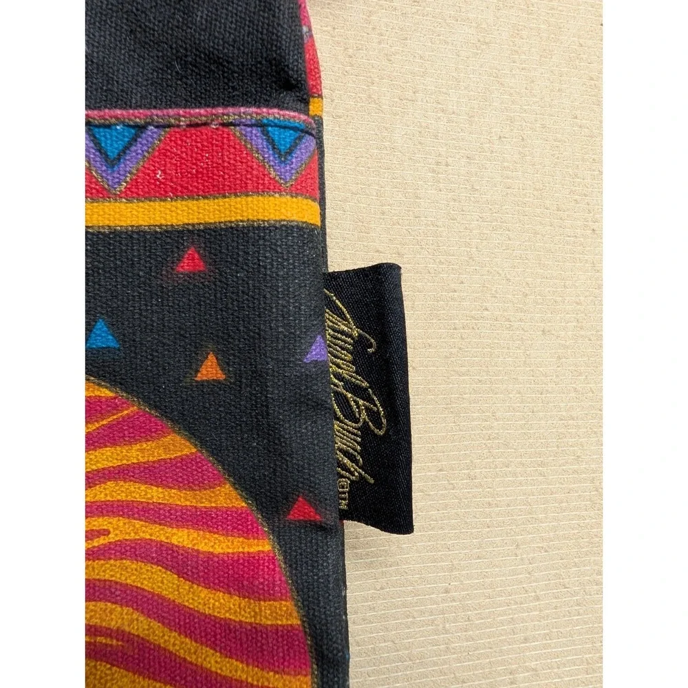 Laurel Burch Handbag Black Cloth With 3 Cats‎ Vintage Boho Adjustable Strap